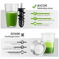 Aicok Juicer Machines, Slow Masticating Juicer with Higher Juice Yield