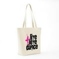 thumbnail image 7 of CafePress - Live, Love, Dance With Ballerina Tote Bag - Unisex Canvas Tote Bag, Beige, 1-Piece, 7 of 7