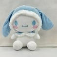 thumbnail image 4 of 10in Blue Cute Cinnamoroll Plush Toy Soft Stuffed Anime Cartoon Animal Toys Kids Christmas Birthday Gift with Sucker -25cm, 4 of 6