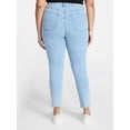 thumbnail image 3 of Terra & Sky Women's Plus Signature Denim Skinny Jeans with Control Panel, Sizes 16W-26W, 3 of 5