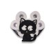 thumbnail image 1 of Portarrollos de papel higiénico de metal negro con patas en forma de gato, 1 of 5