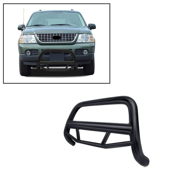 Black Horse Max Bull Bar No skid plate Black Compatible with 2001-2003 Ford Explorer Sport|2001-2005 Ford Explorer Sport Trac-MBB-FOB2801