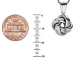 thumbnail image 2 of Ritastephens Sterling Silver Swirl Love Knot Charm Pendant Necklace Chain 18 Inches, 2 of 5