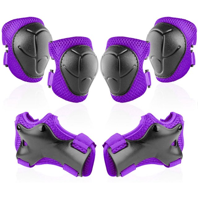 Conjunto de equipo de protección para deportes de ciclismo para niños, rodilleras para bicicleta de equilibrio de esquí, muñequeras, equipo de Protección deportiva engrosado