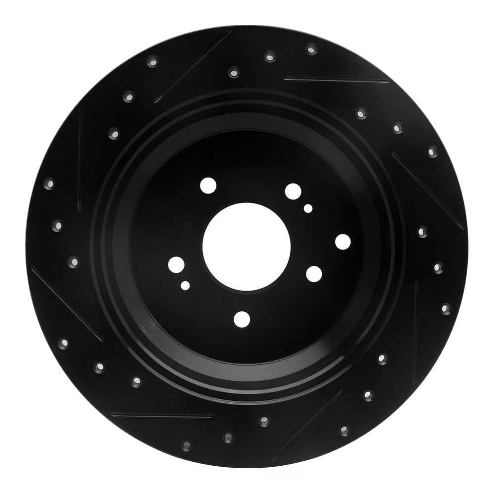 Dynamic Friction Company 633-03048R DFC Brake Rotor - Drilled And Slotted - Black