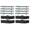 8) Chauvet COLORSTRIP 4 Ch. DMX Multi-Color DJ Light Bar/Color Strips+Carry Case
