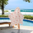 thumbnail image 6 of Toddler Hooded Beach Towel 24x50 Kids Bath Towels Soft Quick Dry for Swim Pool Boys Girls Cartoon Pig with Flower, 6 of 7