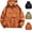 Orange, variant on Mens Quick Dry Hooded Anorak Pullover Windproof Athletic Outdoor Active Windbreaker Jacket with Utility Pocket for Hiking Travel Fall, Orange, XXL
