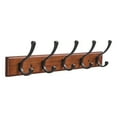 thumbnail image 1 of 1 Piece Coat Rack, Solid Wood Wall Mounted Coat Hook, 5 Hooks for Coats Jackets, 1 of 4