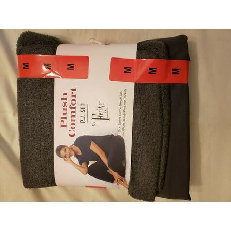 Felina Women's Plush Comfort Pajama Set --NEW-- (Regular,L,Gray)