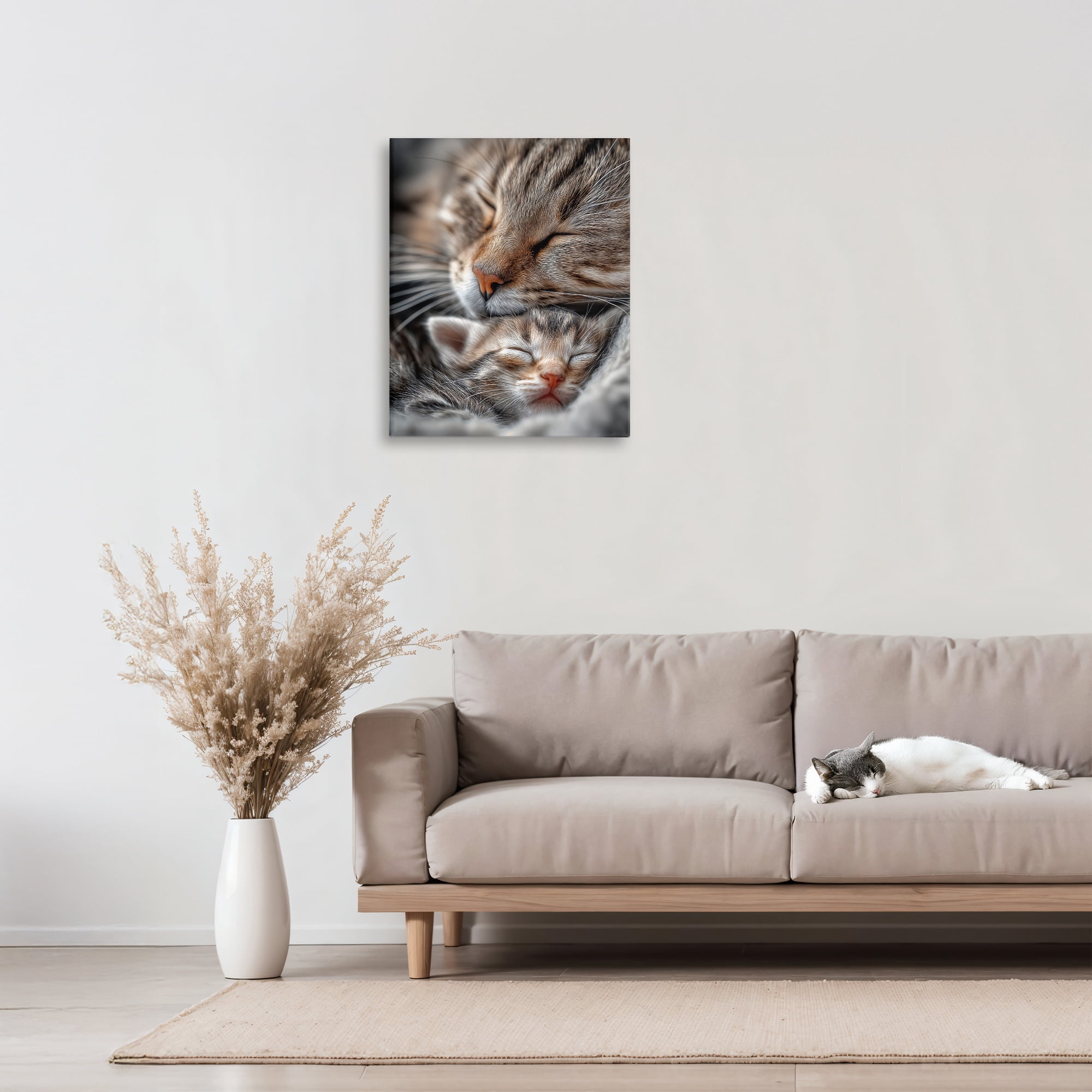 Stupell Industries Kitty Love Cuddles Canvas Wall Art, design by Scott Stulberg