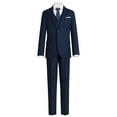 thumbnail image 6 of ETHAN 5 Piece Suit for Teens Slim Fit Formal Trajes Para Niños Elegantes for Wedding Ring Bearer Suit Dark Blue 18Y, 6 of 8