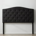 thumbnail image 4 of Rest Haven Hillboro Curved Edge Upholstered Headboard, Full, Charcoal, 4 of 8