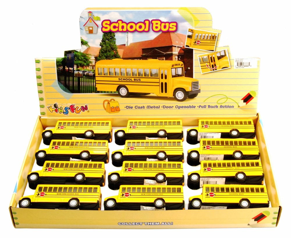 Miniatura Ônibus Escolar Amarelo - Die Cast: School Bus - Toyshow