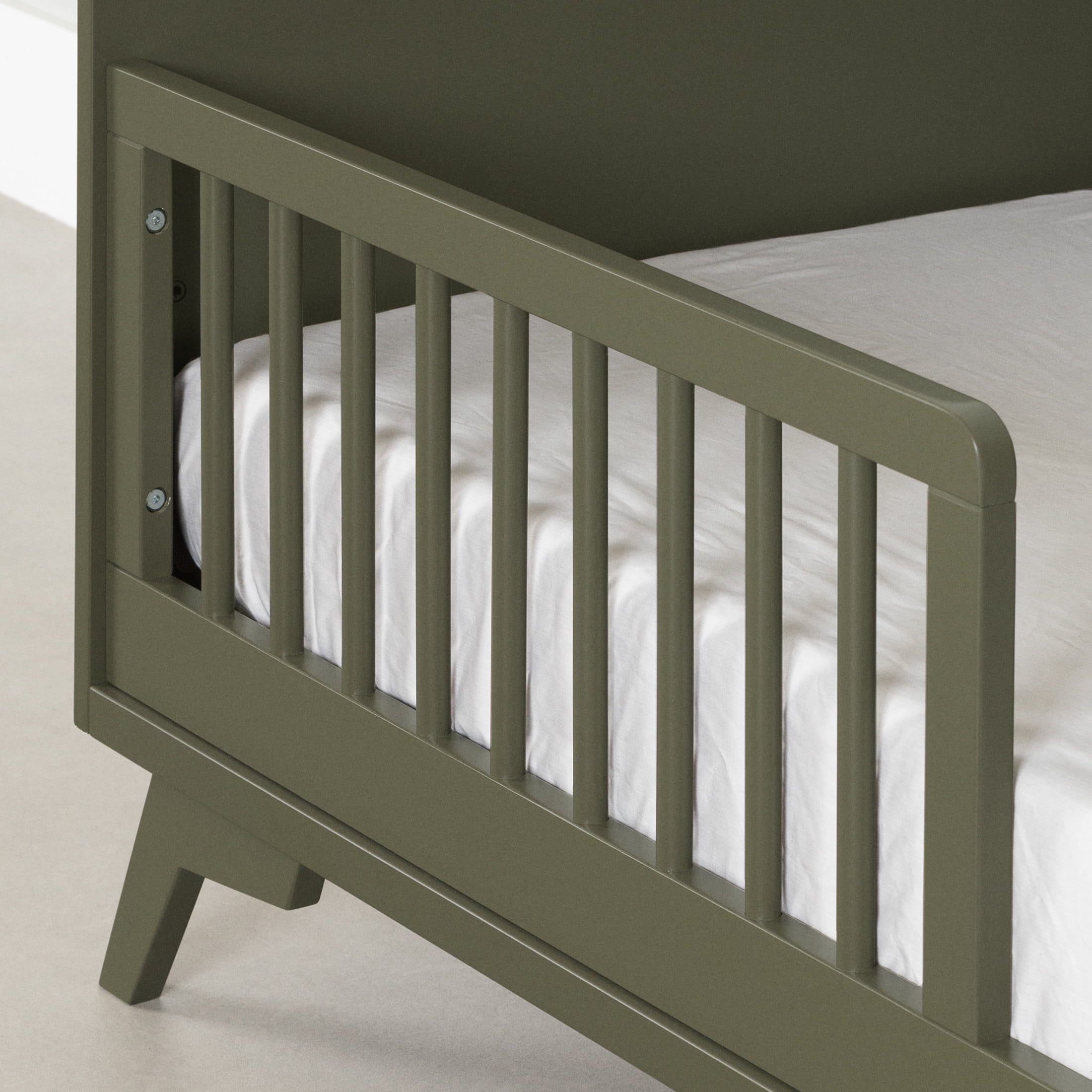 South Shore Milos, Mid-century Glam Crib, Crib Green