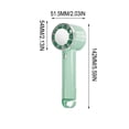 thumbnail image 3 of HCBY Semiconductor Ice Compress Handheld Fan with Carabiner, USB Rechargeable High-Wind Portable Fan, Ice Cooling Outdoor Fan with Clip, 3-Speed Compact Handheld Cooler, 3 of 7