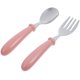 thumbnail image 4 of Set Stainless Steel Spoon Fork Small Durable Simple Feeding Spoon Fork for Baby Kids Children (Pink), 4 of 5