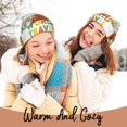 thumbnail image 4 of Lsque World Travel3 Pattern Knitted Beanie, Unisex Winter Hat, Knit Hat Winter Beanies Thick Fisherman Beanies Cuffed Plain Skull Caps, 4 of 6