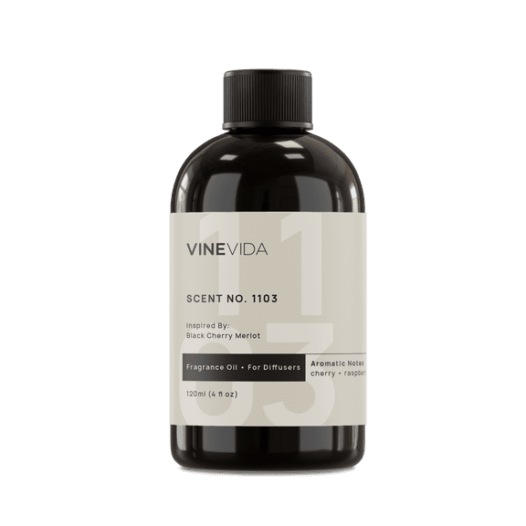 VINEVIDA Scent NO. 1103, Inspired By: Black Cherry Merlot Fragrance Oil for Cold Air Diffusers, 4 Fl Oz