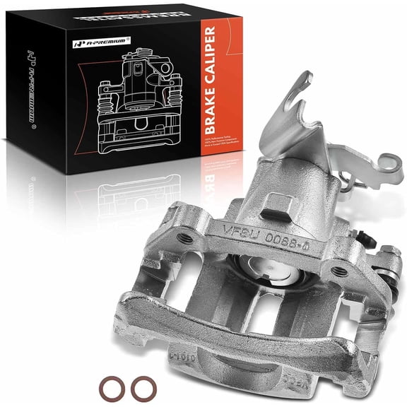 A-Premium Disc Brake Caliper Assembly with Bracket Compatible with Ford Mustang 2005-2014 Rear Right Passenger Side