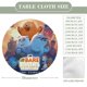 thumbnail image 2 of Somos osos-theme Fitted Round Tablecloths Elastic Edged Table Covers Waterproof Table Cloth for Kitchen Holiday Party Tables Decor 120cm, 2 of 6