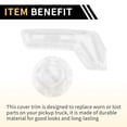 thumbnail image 5 of Unique Bargains 1 Set Seat Adjustment Button Cover Trim for Jeep Wrangler JL JLU 2018-2024 2-Door and 4-Door Seats Cushion Forward Button Switch Cover Trim ABS White, 5 of 6
