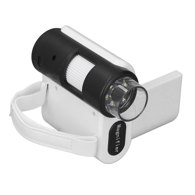 Microscopio de Bolsillo para Niños, Microscopio Portátil para Niños 1000X Con Luces LED Ajustables, Pantalla A Color de 2 Pulgadas, Mini Microscopio Portátil para HerramientA