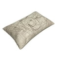 thumbnail image 3 of YFYANG Super Soft Rectangular Plush Cushion Cover (Without Pillow Insert), Vintage Letter Art Comfort and Non-Pilling Hidden Zip Bedroom Sofa Pillowcases, 20"x30", 3 of 9