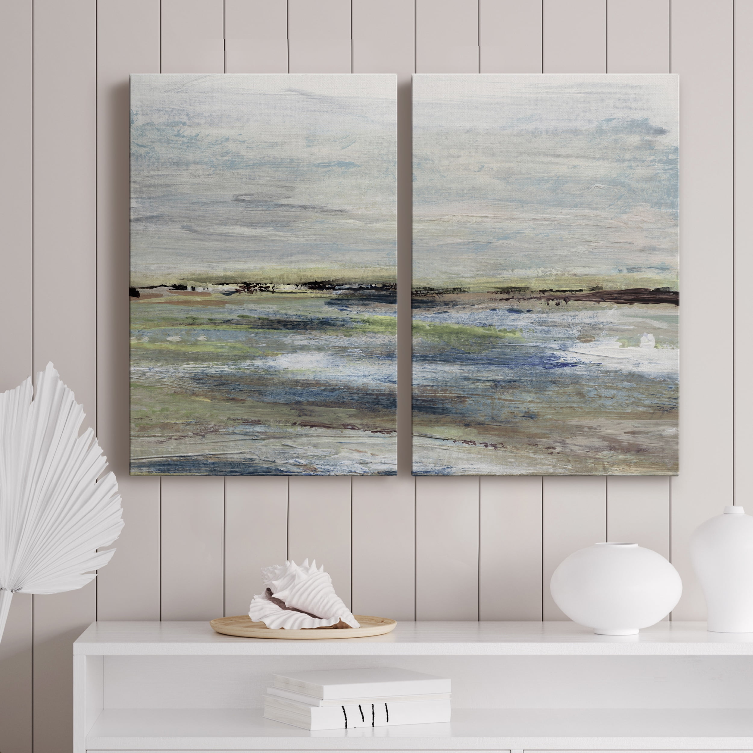 Wetlands I Premium Gallery Wrapped Canvas - Ready to Hang - Set of 2 - 40 x 60 Each