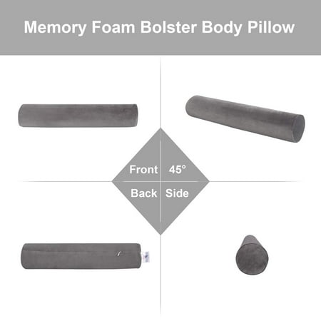 Round Cervical Pillow Memory Foam Pillow Bolster Body Pillow Cover