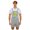 Grey, variant on Men's Overalls Bib Shorts with Pocket Front Dinosaur Printed Adjustable Straps One Piece Rompers Navy Blue S