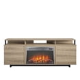 thumbnail image 3 of Beaumont Lane Electric Fireplace Heater TV Stand Console for TVs up to 65" in Golden Oak, 3 of 8