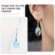 thumbnail image 3 of 12 pares de aretes de cristal chic oreja cuelga la oreja colgante mujer oreja joyerías, 3 of 8