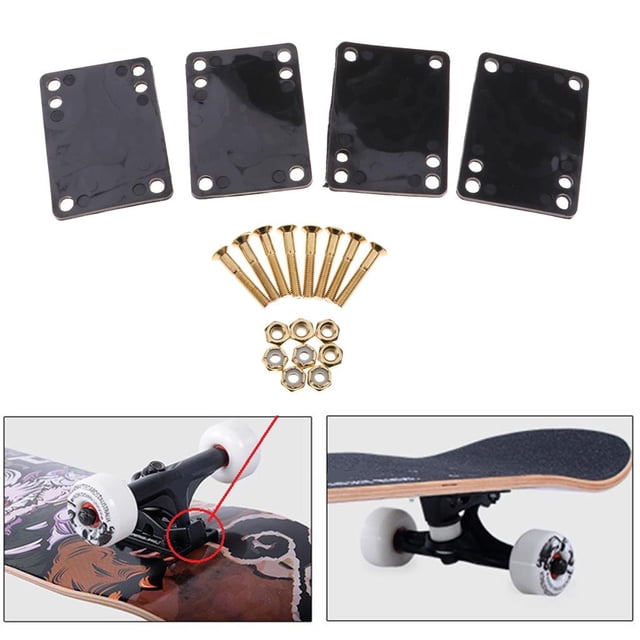 Almohadillas Elevadoras DYNWAVEMX 4 Piezas para Monopatín Longboard