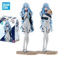 thumbnail image 2 of Figura de anime EVANGELION original de Bandai, figura de acción de pelo largo Ayanami Rei Shokugan, juguetes para niños, regalo, modelo coleccionable, 2 of 5