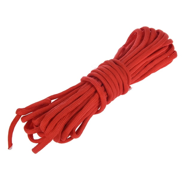 Paracord 550 Parachute Rope 7 Core Strand for Climbing Camping Buckle Rope  Red 25FT 