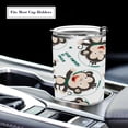 thumbnail image 4 of 12 Oz Stainless Steel Vacuum Insulated Tumbler Funny Monkey Astronaut Space Coffee Cup with Lids and Straw Cartoon Animal Double Wall Water Travel Mug for Hot and Cold Drinks for Home Office, 4 of 5