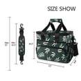 thumbnail image 3 of FORMRS Insulated Cooler Bag 24 Cans Capacity Soft Leakproof Lunch Box with Side Pockets, Beige Leaves, 3 of 7