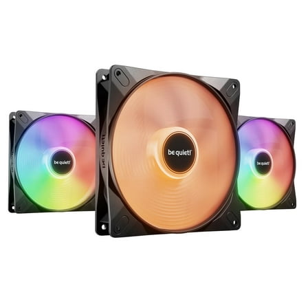 be quiet! LIGHT WINGS LX 140mm PWM BL127 140mm ARGB LED Case Fan - Triple Pack