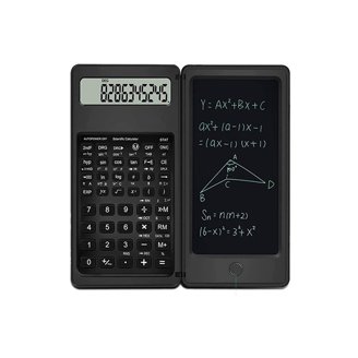 Sharp EL-501XBWH Scientific Calculator - 10-Digit LCD With Hard Cover For School & Exams