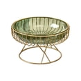 thumbnail image 1 of Frutero de hierro y metal, elegante cesta para guardar pan, frutas y verduras. Verde M, 1 of 9