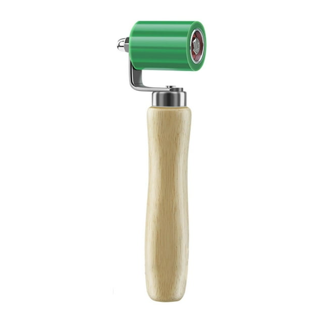 Rodillo de costura compacto con mango de madera Rodillo de presión de silicona de alta temperatura Rodamientos verdes