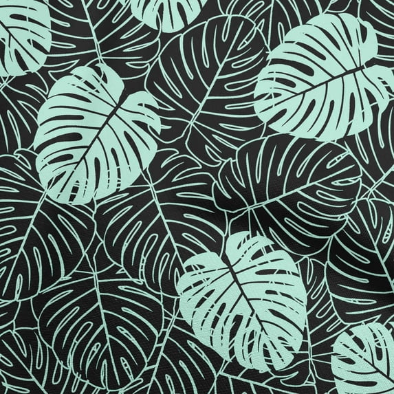 oneOone Cotton Silk Light Blue Fabric Tropical Quilting Supplies Print Sewing Fabric By The Yard 42 Inch Wide