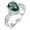 7, variant on 925 Sterling Silver Teardrop Natural Moss Agate Ring with CZ for Women infinity Promise Engagement Rings Jewelry for Wife Her
