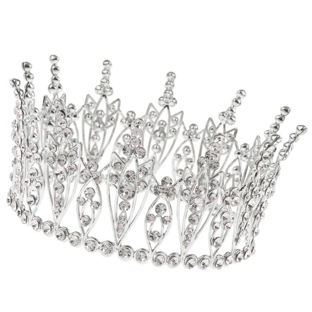 Diadema nupcial con forma corazón Diamante Diamante de imitación Corona Banquete de boda Diadema Pta SM SunniMix Tiara de la corona nupcial de la boda
