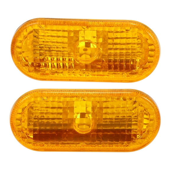Front Left Right LED Clearance Side Marker Signal Lights Cover for VW Caddy 1996-2015 Yellow 1 Pair