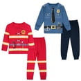 thumbnail image 2 of Conjuntos de Pijamas para niños, ropa de dormir para Halloween, policía, Cosplay, bombero, Tops de manga larga y pantalones, 2 piezas, 2 of 4