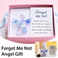 thumbnail image 5 of Pekkaxy Forget-Me-Not Angel Figurine, 2.76 x 1.97 in, Handcrafted Keepsake for Comfort and Remembrance, Portable Pocket Token for Grieving Loved Ones, 5 of 9