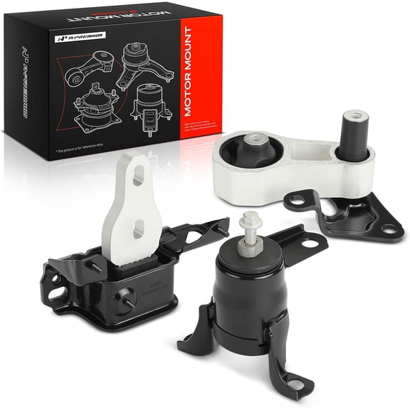 A-Premium 3PCS Engine Motor Mount Transmission Mount and Torque Strut Mount Set Compatible with Ford Fiesta 2011 2012 2013 2014 2015 2016 L4 1.6L, Manual Transmission, Replace# 8V5Z6038B, BE8Z6068A