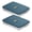 Blue, variant on Partheme 2 Pack 24 Capacity Egg Holder for Refrigerator Organizer Bins, Clear Egg Storage Container for Fridge with Lid, Pink